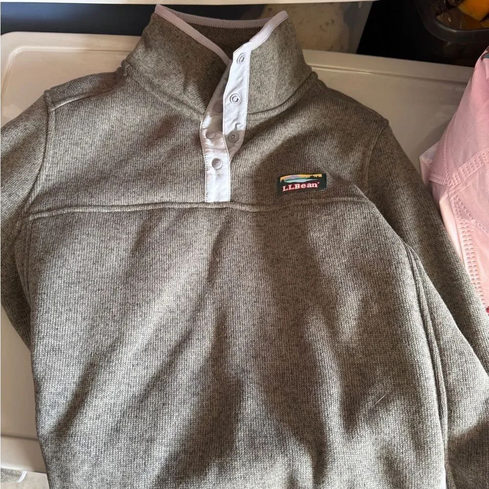 L.L Bean sweater fleece pullover - Picture 7 of 7